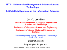 ai - Dr. C. Lee Giles