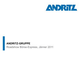 andritz-gruppe - Boerse Express
