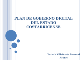 plan de gobierno digital del estado costarricense
