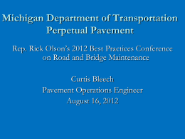 Perpetual Pavement - Our Michigan Roads