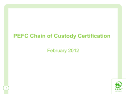 PEFC Canada CoC presentation