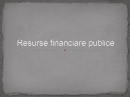Resurse financiare publice - Buget