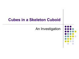 Cubes in a Skeleton Cuboid
