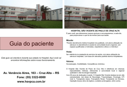 Clique aqui para baixar - Hospital São Vicente de Paulo (HSVP