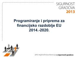 Programiranje za financijsko razdoblje 2014-2020