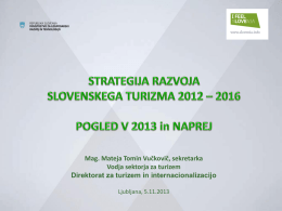 Strategija turizma 2012-16