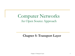 Chapter 5 Transport Layer