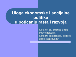Babic_Uloga ekonomske i socijalne politike