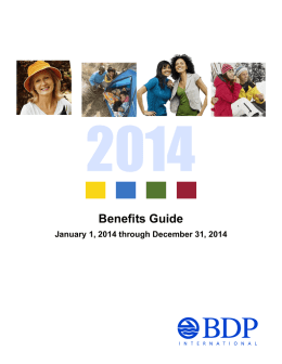 BDP Benefits Guide 2014 v6
