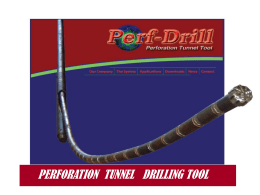 perforation tunnel drilling tool