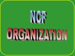 PPT: NCF Organization