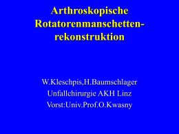 Arthroskopische Rotatorenmanschettenrekonstruktion