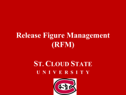 RFM PowerPoint - St. Cloud State University