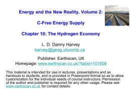 Powerpoint file for Chapter 10 (Hydrogen economy)