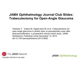 JAMA Ophthalmology Journal Club Slides