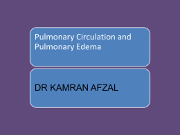 Regional Circulation and Pulmonary Circulation, and Differences
