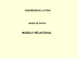 modelo relacional - Docencia FCA-UNAM