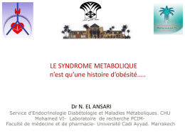 SD Métabolique congrès - Association Marocaine de sexologie