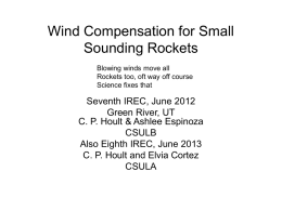 Wind Compensation for Small Sounding Rockets