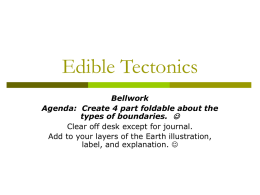 Edible Tectonics