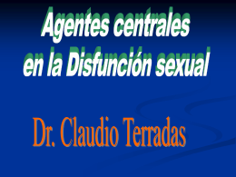 Agentes Centrales en el tratamiento de la DS Dr. Terradas