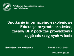 Zajęcia edukacyjne - bezpieczeństwo (A.Mazur, K.Sławińska)