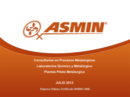 Diapositiva 1 - ASMIN Industrial