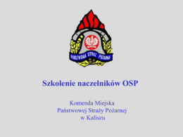 Obowiązki naczelnika OSP
