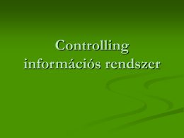 Controlling információs rendszer