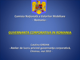 Guvernanta corporativa in Romania