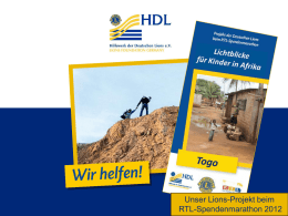Lichtblicke für Kinder in Afrika - Hilfswerk der Deutschen Lions e.V.