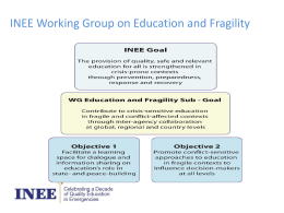 INEE Working Group on Education and Fragility