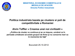Dna Mariana Voicu_Politica industriala bazata pe clustere inovative