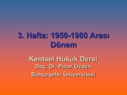 1950-1980 Arası Dönem-Doç.Dr.Pınar ÖZDEN