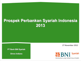 Indonesia Islamic Banking Prospect 2013 @November2012 (new)