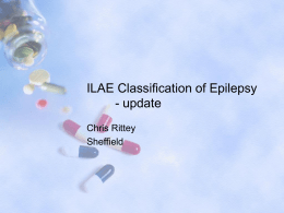 ILAE Classification of Epilepsy