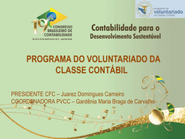 Apresentação do PowerPoint - 19º Congresso Brasileiro de