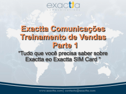 Sales Training - Exactta Communications : SIM Cards