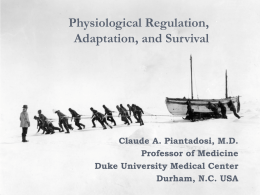 Physiological Adaptation-Extreme Environ Course 2014