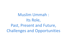Challenges Faced by Muslim Ummah