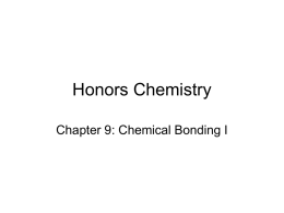 Honors Chemistry ch 9