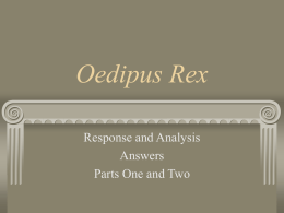 Oedipus Rex - Mona Shores