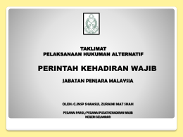 pusat kehadiran wajib - Portal Rasmi Mahkamah Negeri Selangor