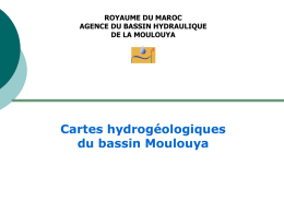 Cartes Hydrogéologiques bassin Moulouya