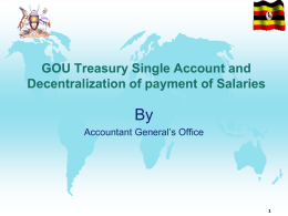 Accountant General - Uganda Budget Information