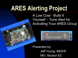 ARES 2 Tone Decoder Gen Presentation
