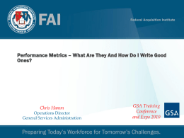 Performance Metrics
