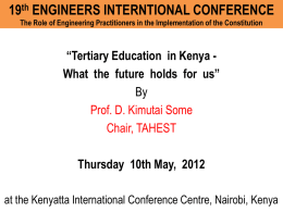 - The Institution of Engineers of Kenya
