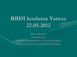 R-BDI koulutus Vantaa 22.05.2012