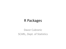 Advanced R - Packages